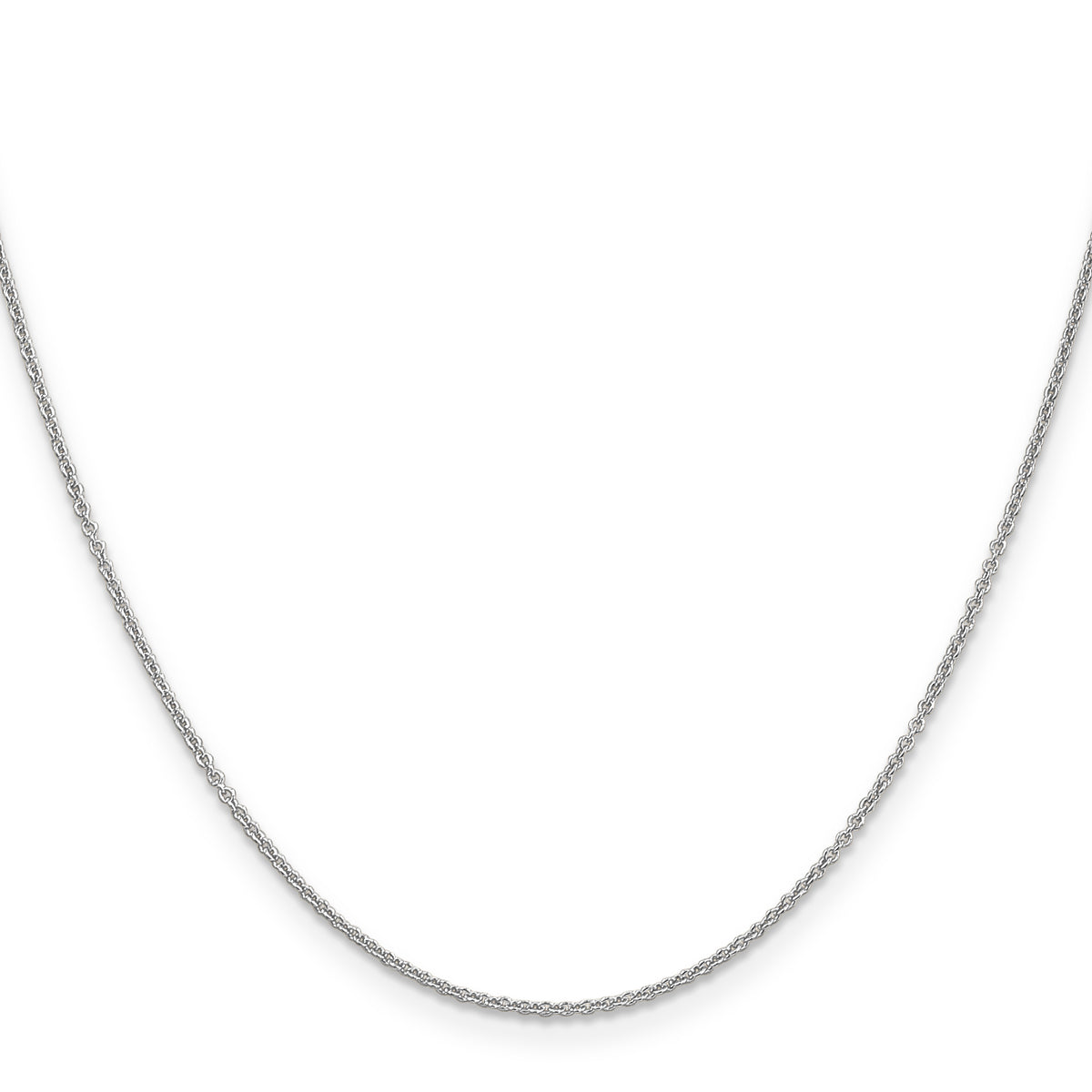 10K White Gold 1.2mm Cable Chain
