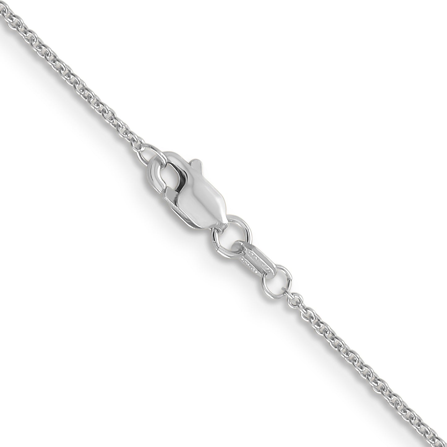 10K White Gold 1.2mm Cable Chain