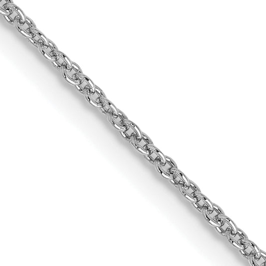 10K White Gold 1.2mm Cable Chain