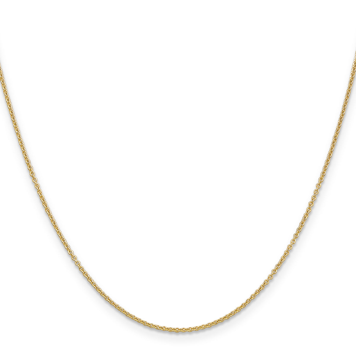 10K Yellow Gold 1.2mm Cable Chain