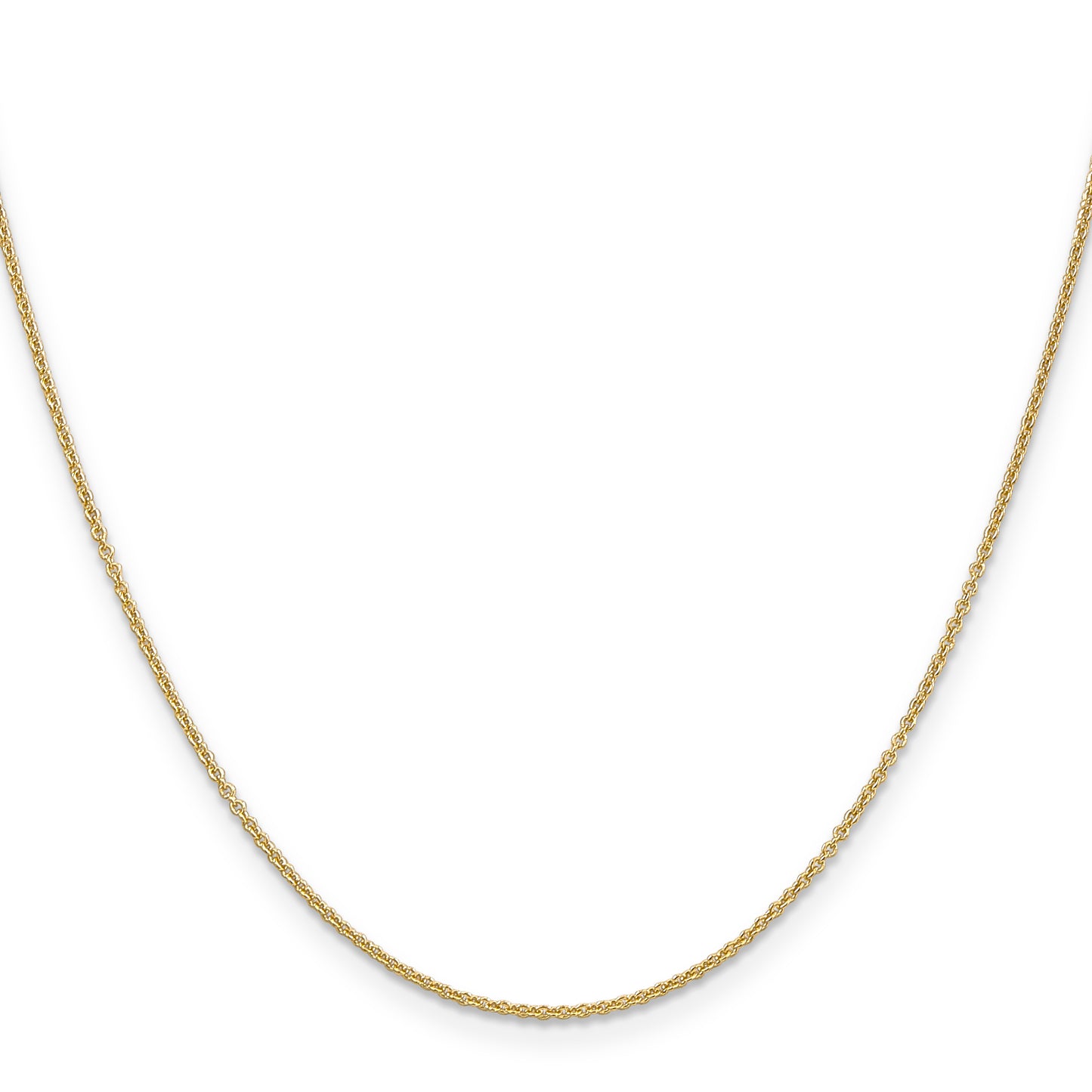10K Yellow Gold 1.2mm Cable Chain
