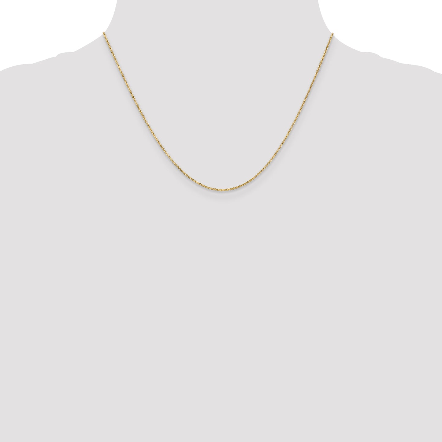 10K Yellow Gold 1.2mm Cable Chain