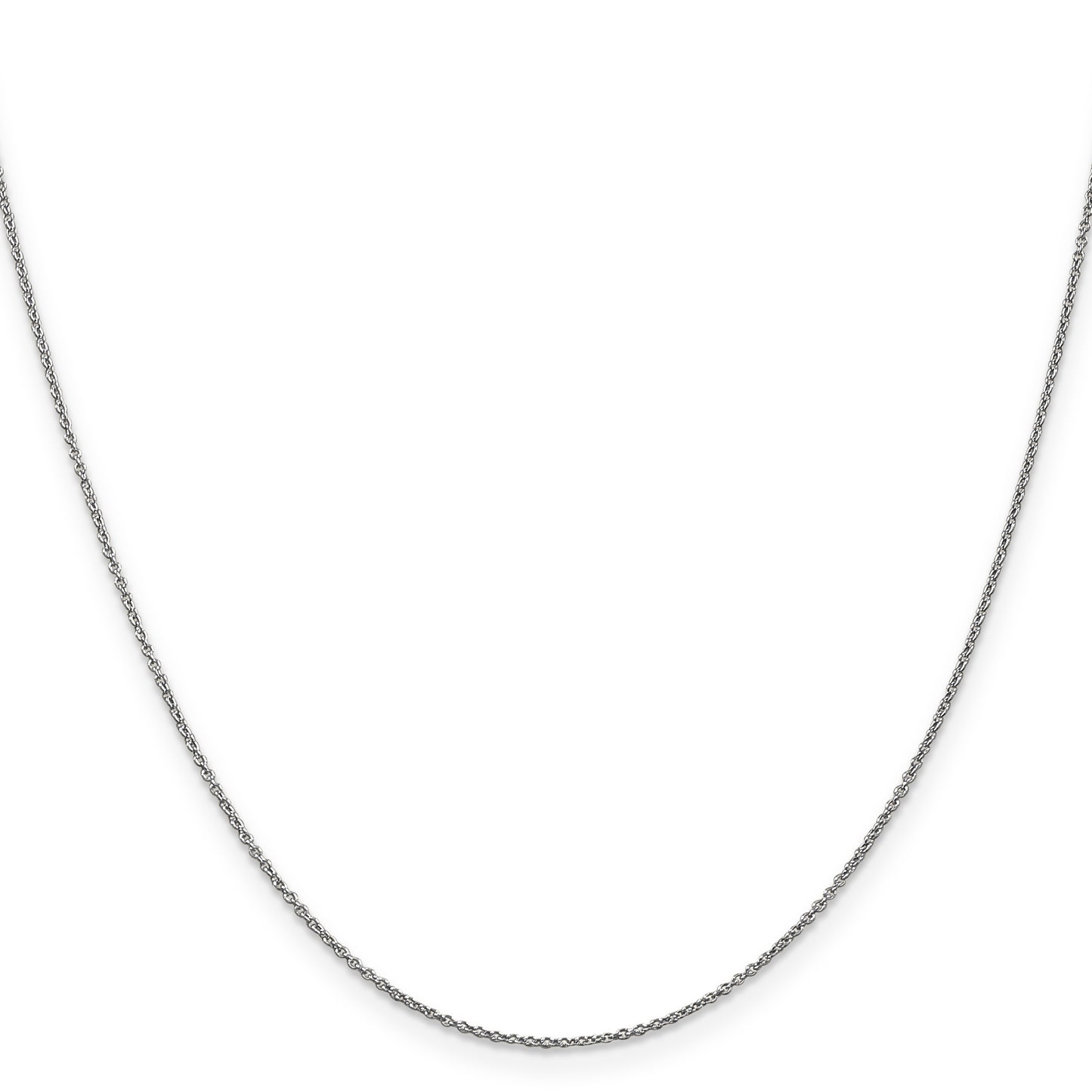 10k White Gold .9mm Cable Chain