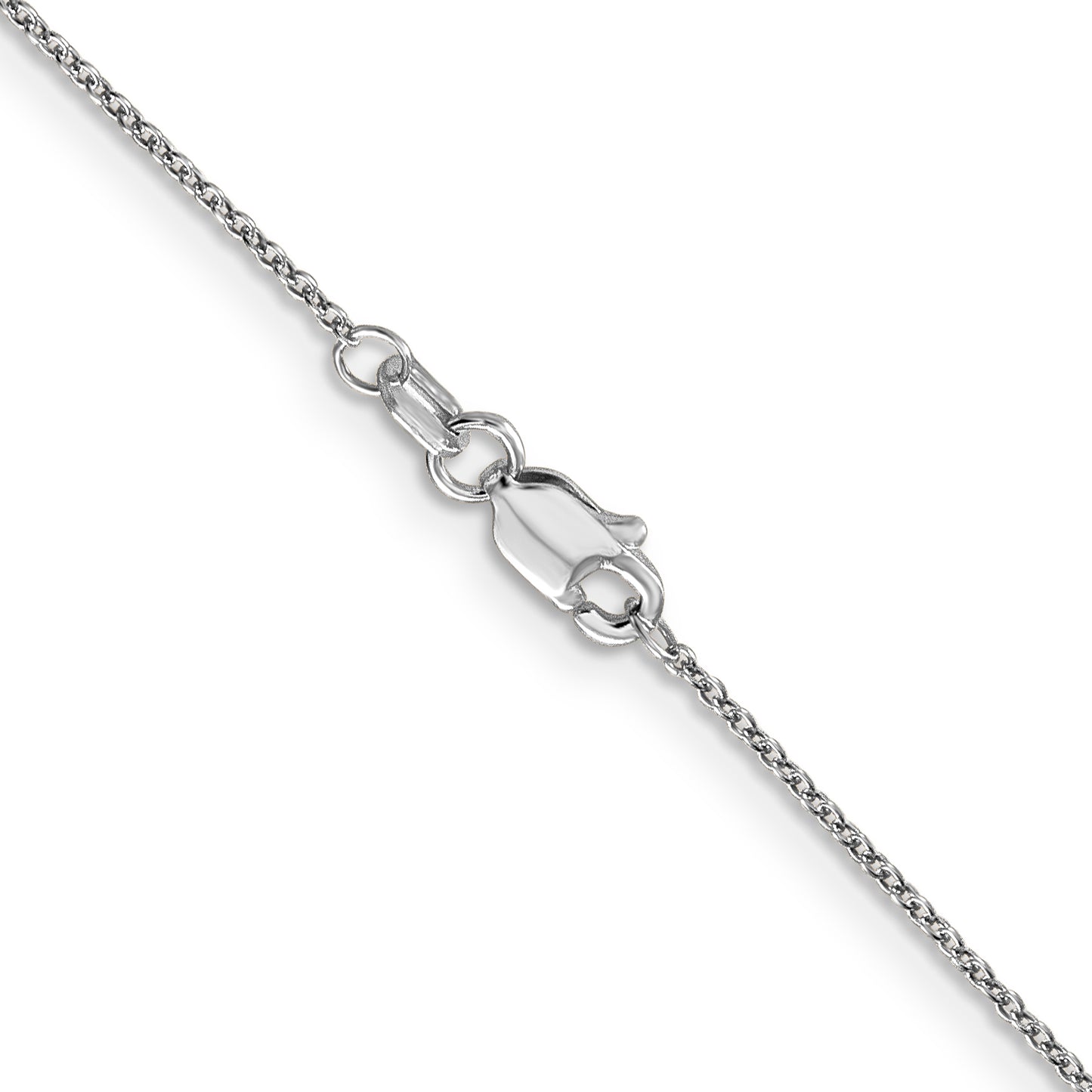 10k White Gold .9mm Cable Chain