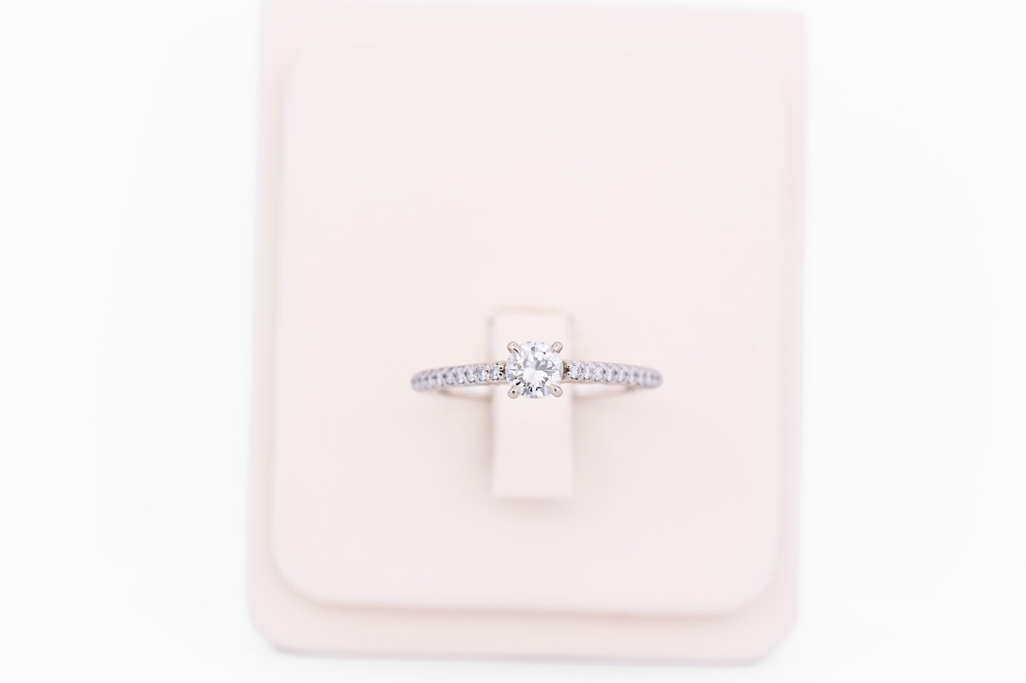 1/2ct Round Diamond Engagement Ring in Rose & White Gold