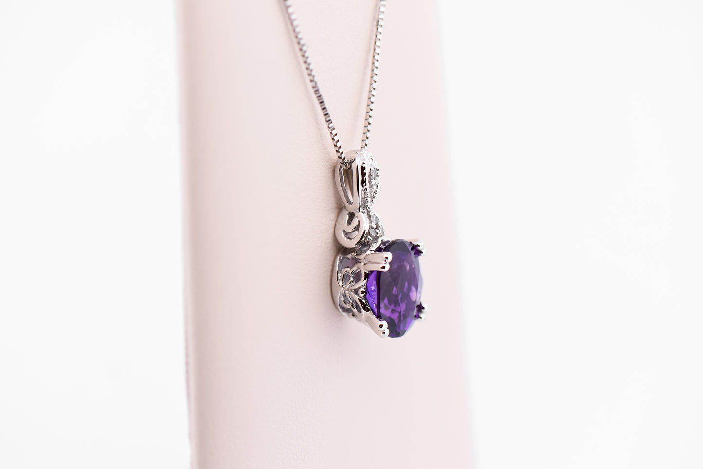 Amazing Dark Purple Amethyst Ring, Pendant & Earring Suite