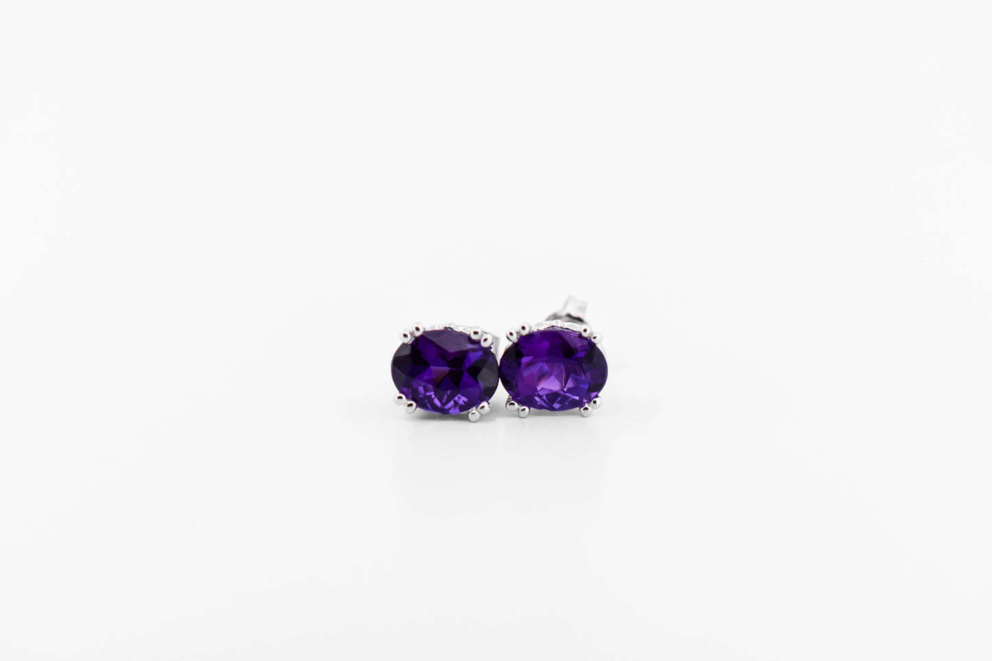 Amazing Dark Purple Amethyst Ring, Pendant & Earring Suite