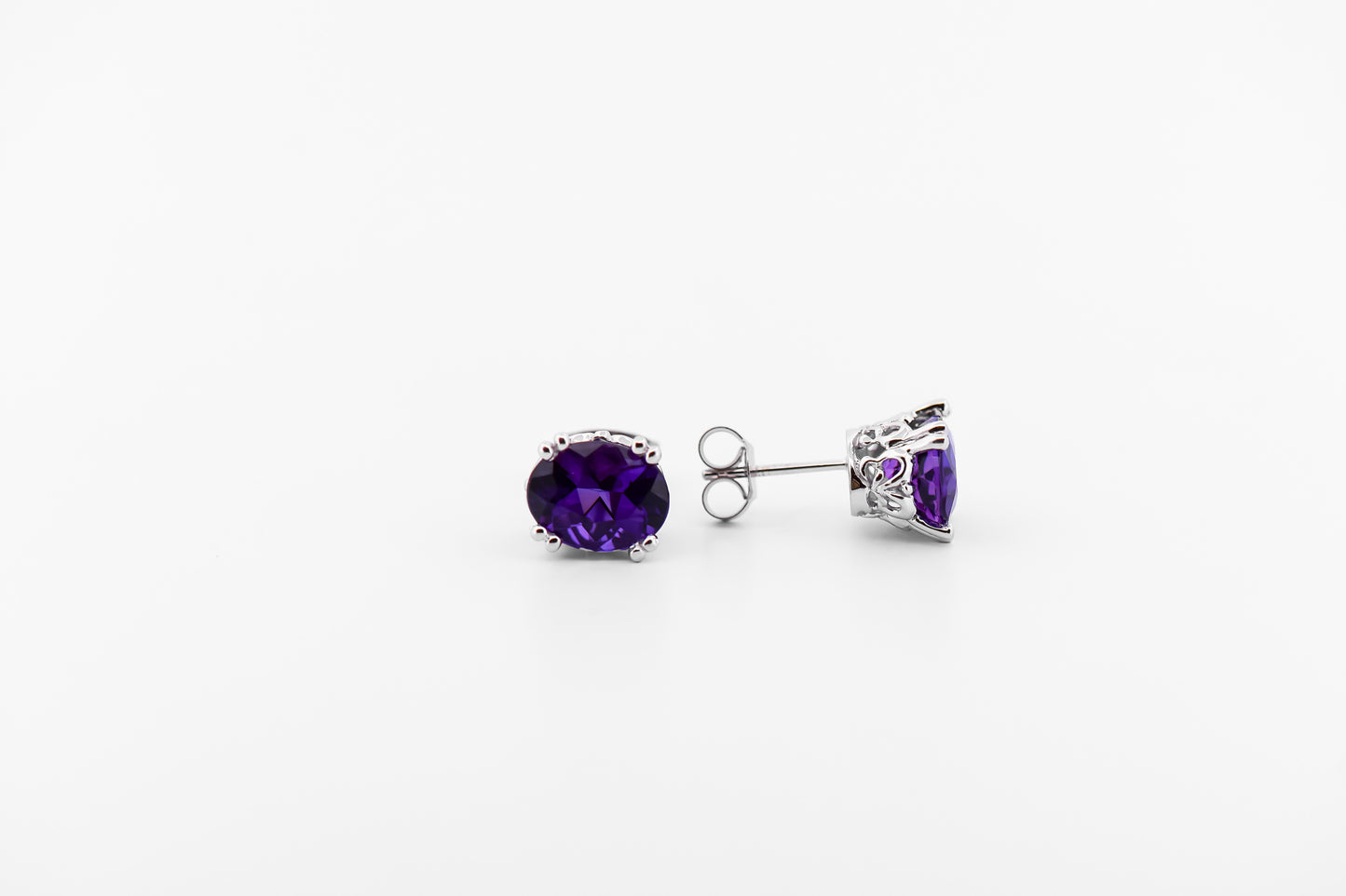 Amazing Dark Purple Amethyst Ring, Pendant & Earring Suite