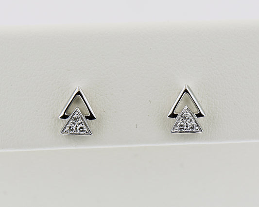 Angular Studs 18kw d.10ct si gh