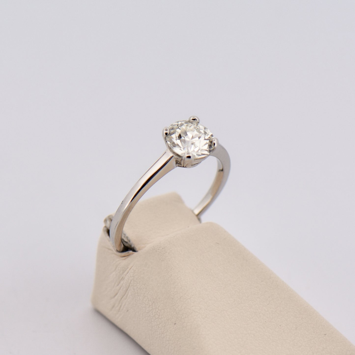 Antique Kohn Platinum & Diamond Solitaire Engagement Ring - Old European Cut