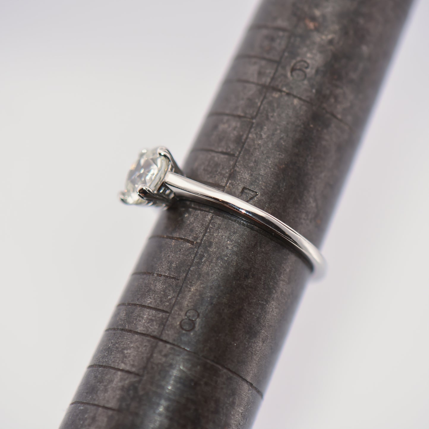 Antique Kohn Platinum & Diamond Solitaire Engagement Ring - Old European Cut