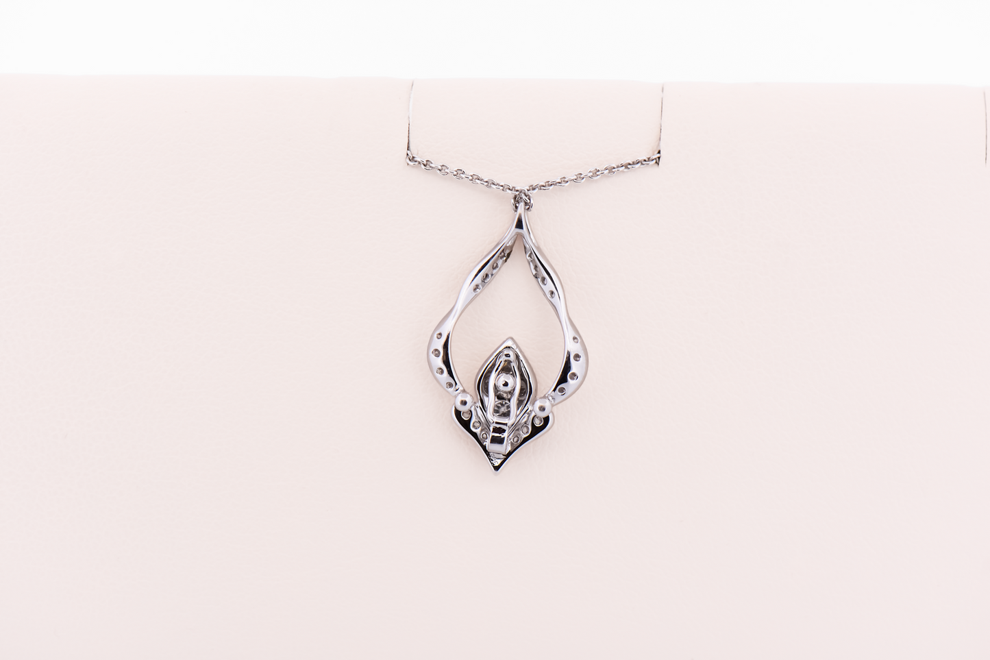 Detachable Pendant - Art Deco Inspired with White Gold & Diamonds