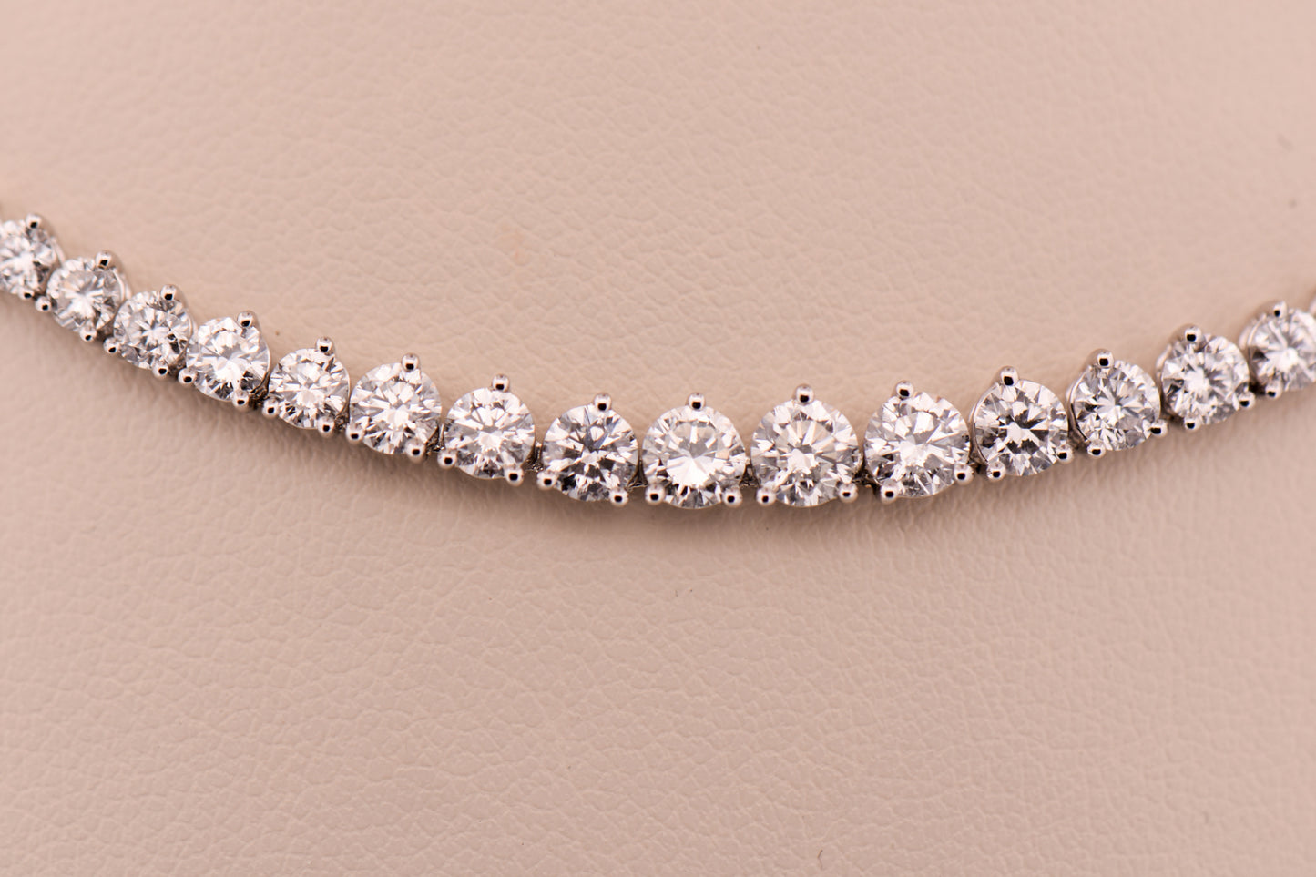 16-Inch Graduated Diamond Riviera Necklace