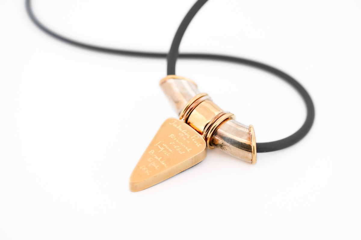 Estate Boulder Opal & Diamond Pendant in Sterling & 18k Gold by Laurie Lyall