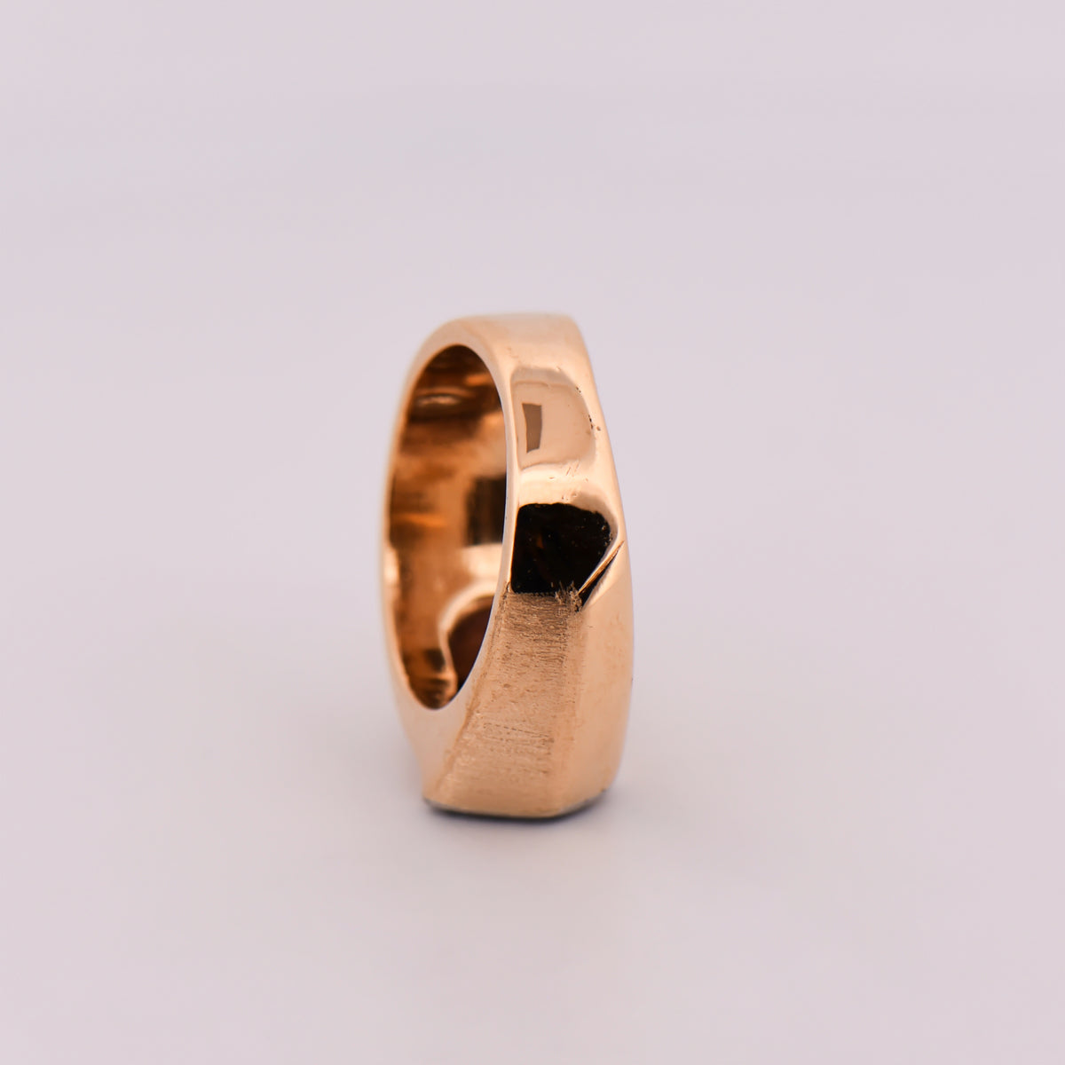 Estate Custom Gents Diamond Pinky Ring by Larry Rocz
