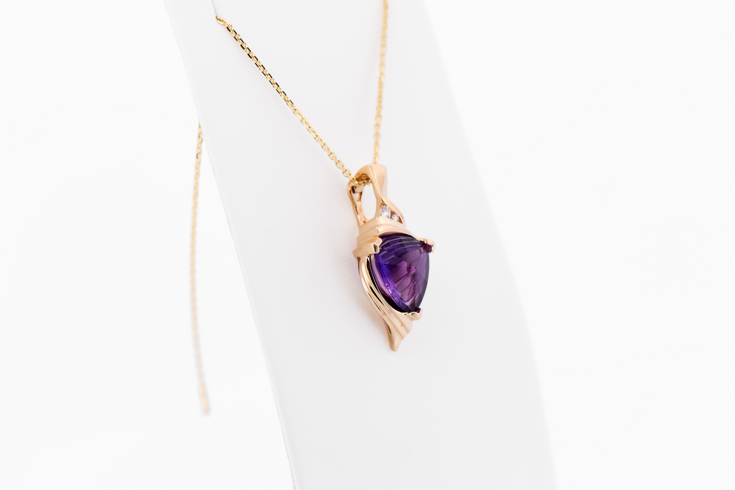 Estate Enhancer Pendant with Fantasy Cut Amethyst and Diamonds