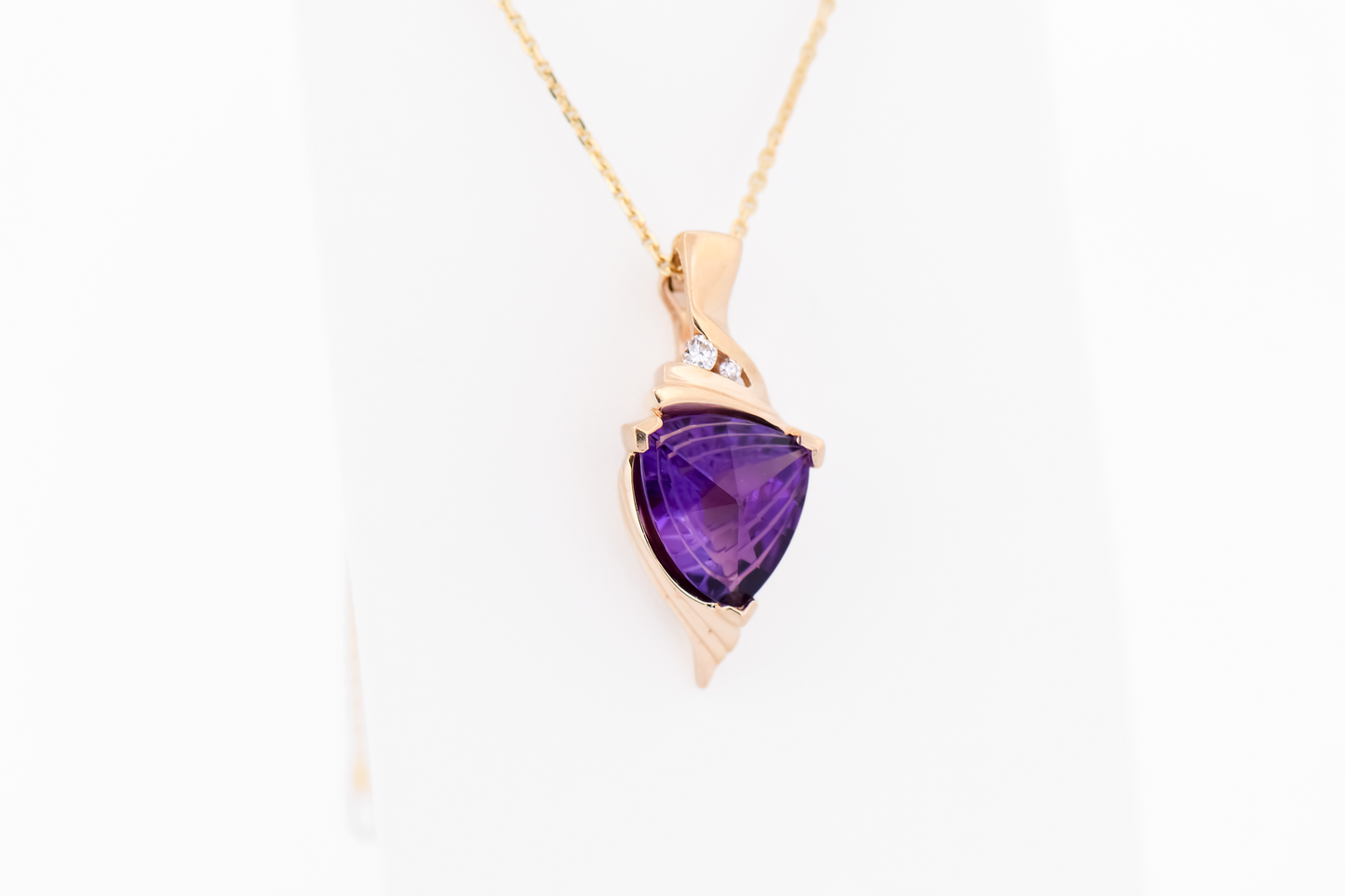 Estate Enhancer Pendant with Fantasy Cut Amethyst and Diamonds