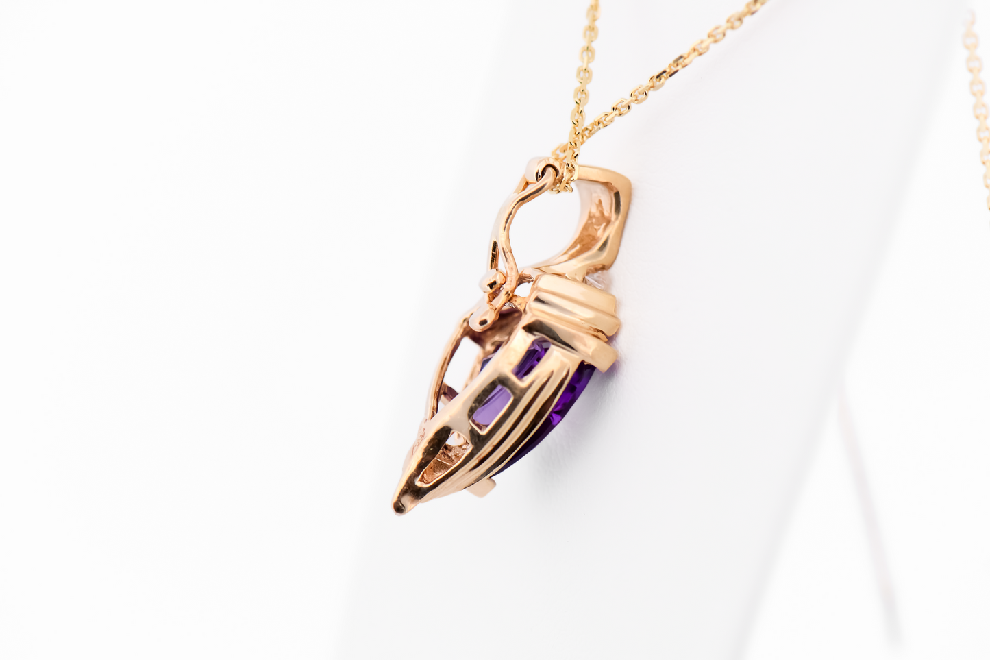 Estate Enhancer Pendant with Fantasy Cut Amethyst and Diamonds