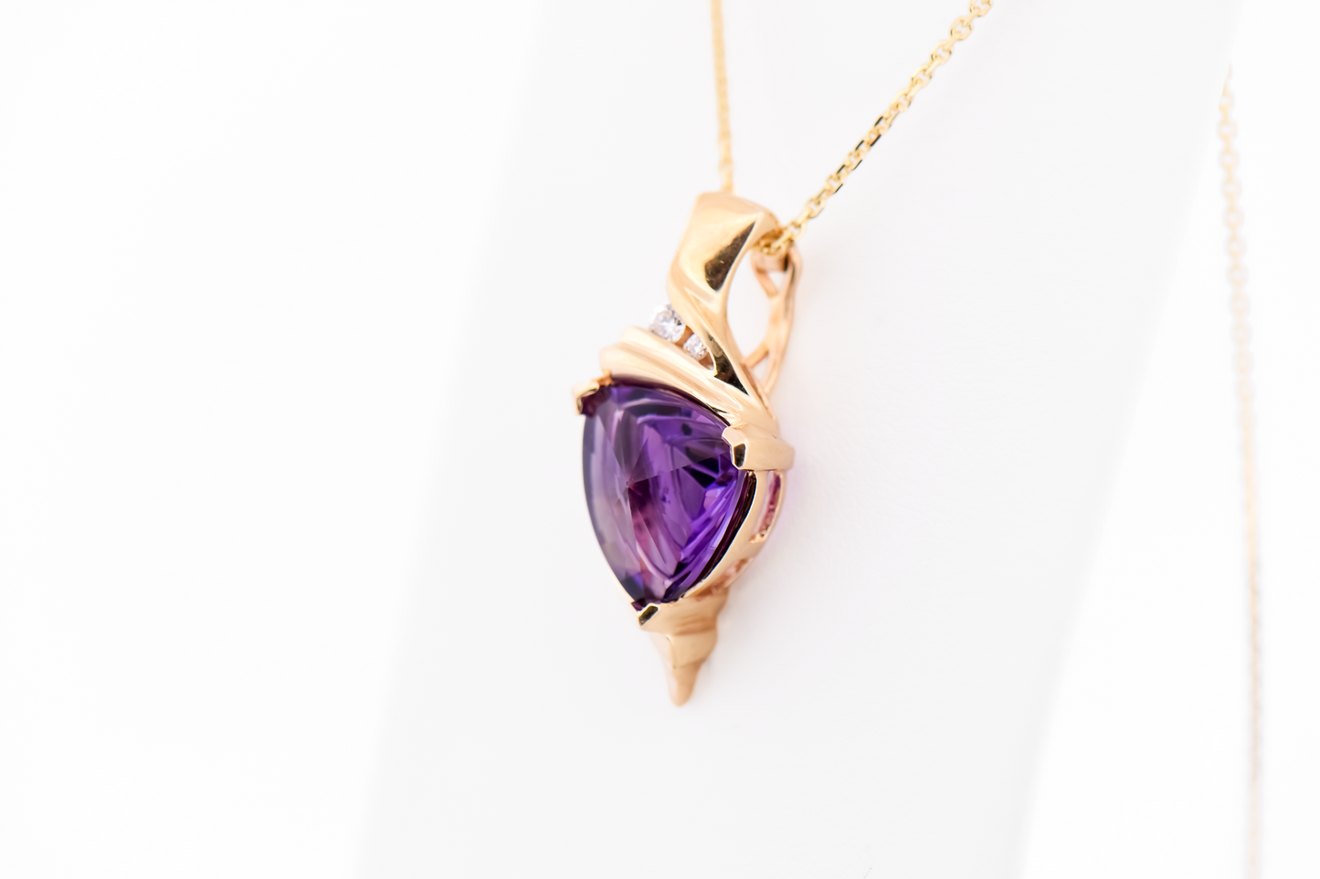 Estate Enhancer Pendant with Fantasy Cut Amethyst and Diamonds