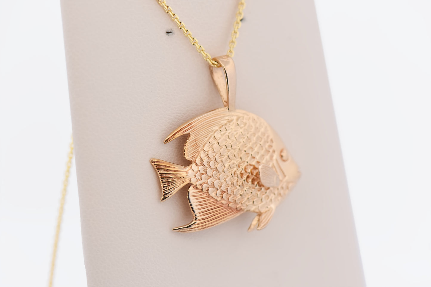 Estate Kabana Angelfish Pendant - Heavy 14k Gold
