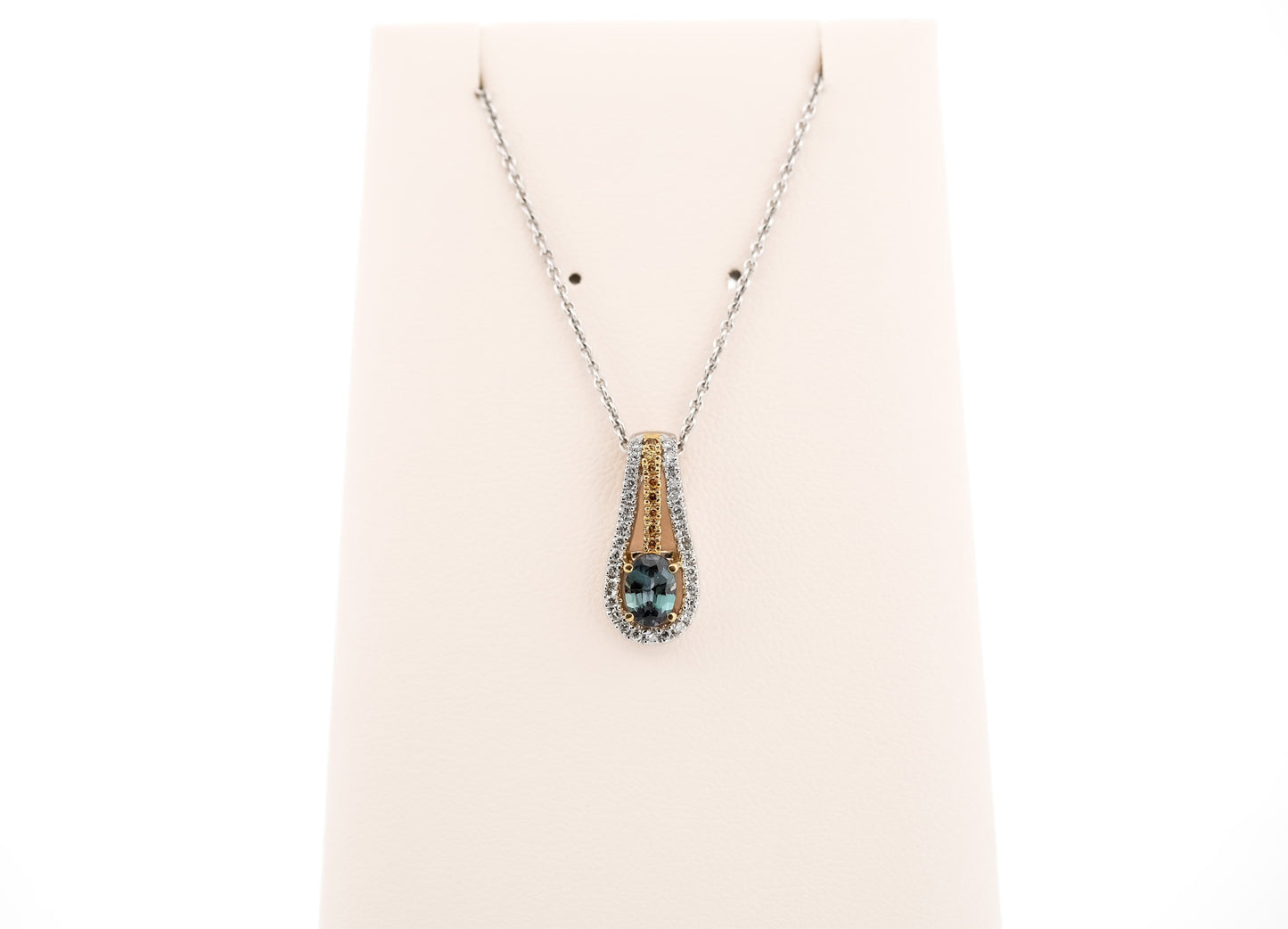 Estate Mark Henry Brazilian Alexandrite & Diamond Pendant