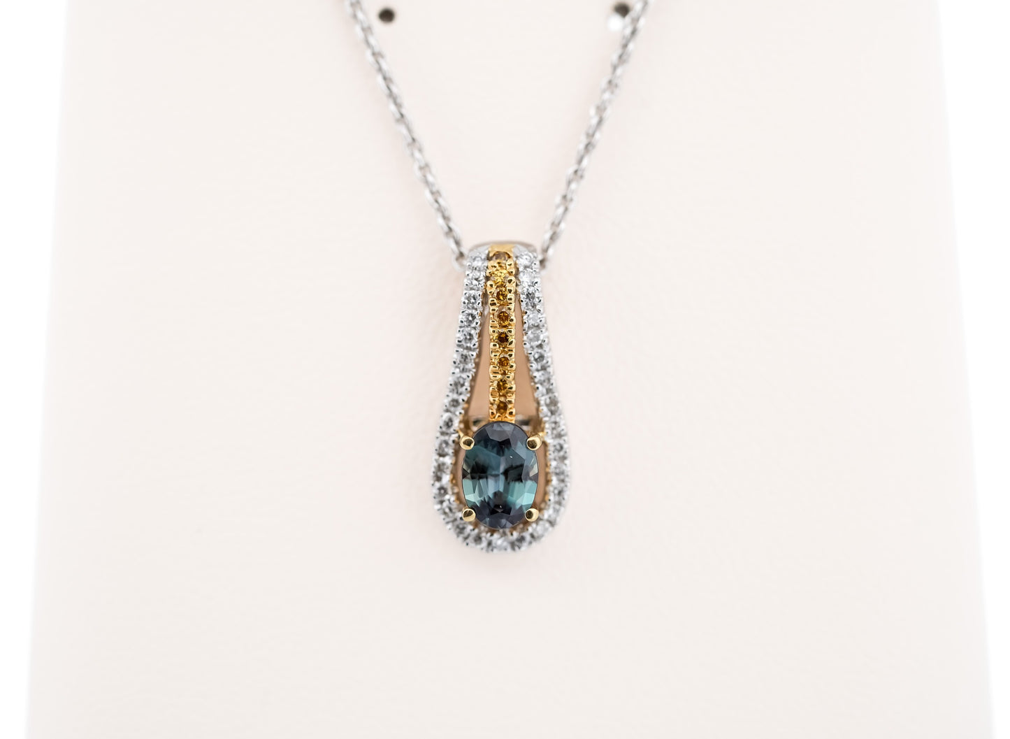 Estate Mark Henry Brazilian Alexandrite & Diamond Pendant