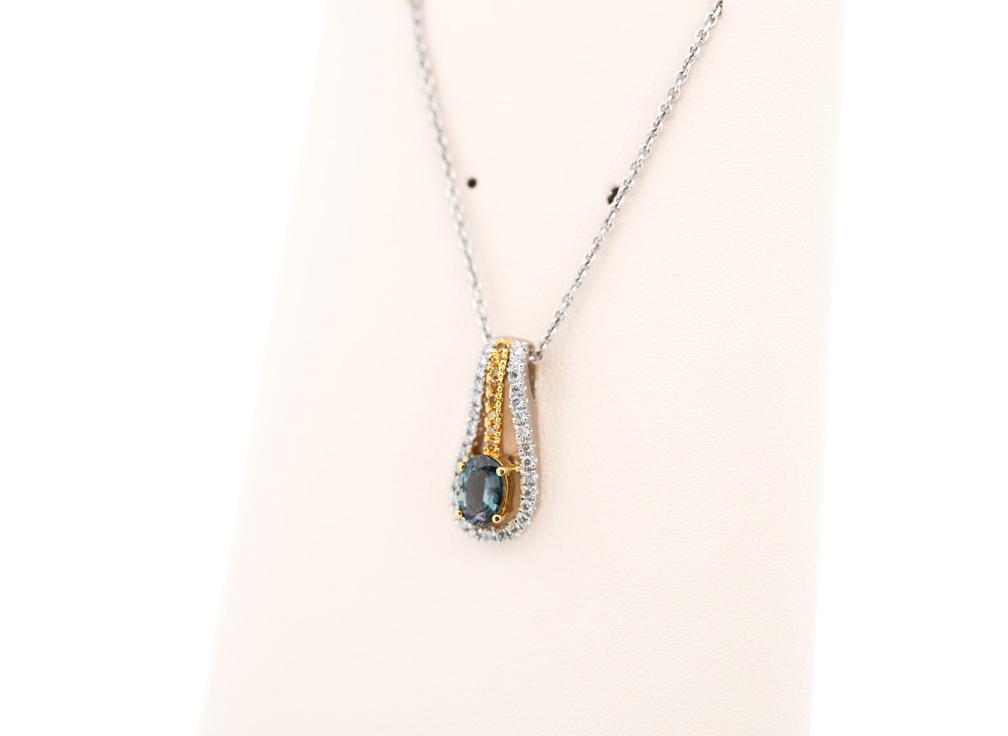 Estate Mark Henry Brazilian Alexandrite & Diamond Pendant