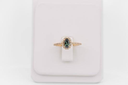 Estate Mark Henry Designer Brazilian Alexandrite Engagement Ring