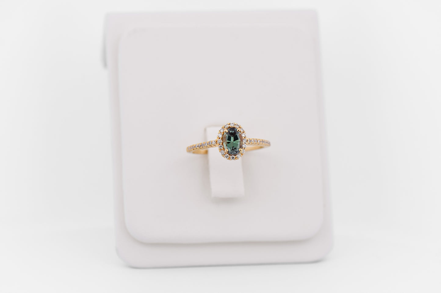 Estate Mark Henry Designer Brazilian Alexandrite Engagement Ring