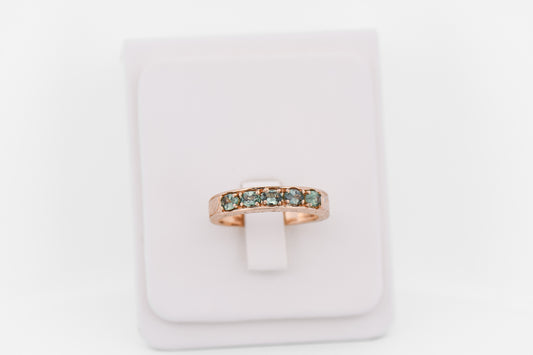 Estate Natural Alexandrite Wedding Band by Generations 1912