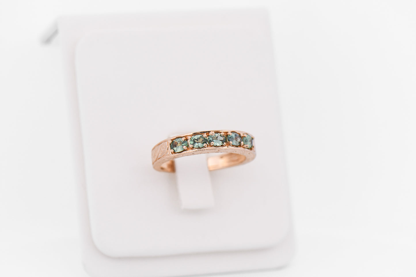 Estate Natural Alexandrite Wedding Band by Generations 1912