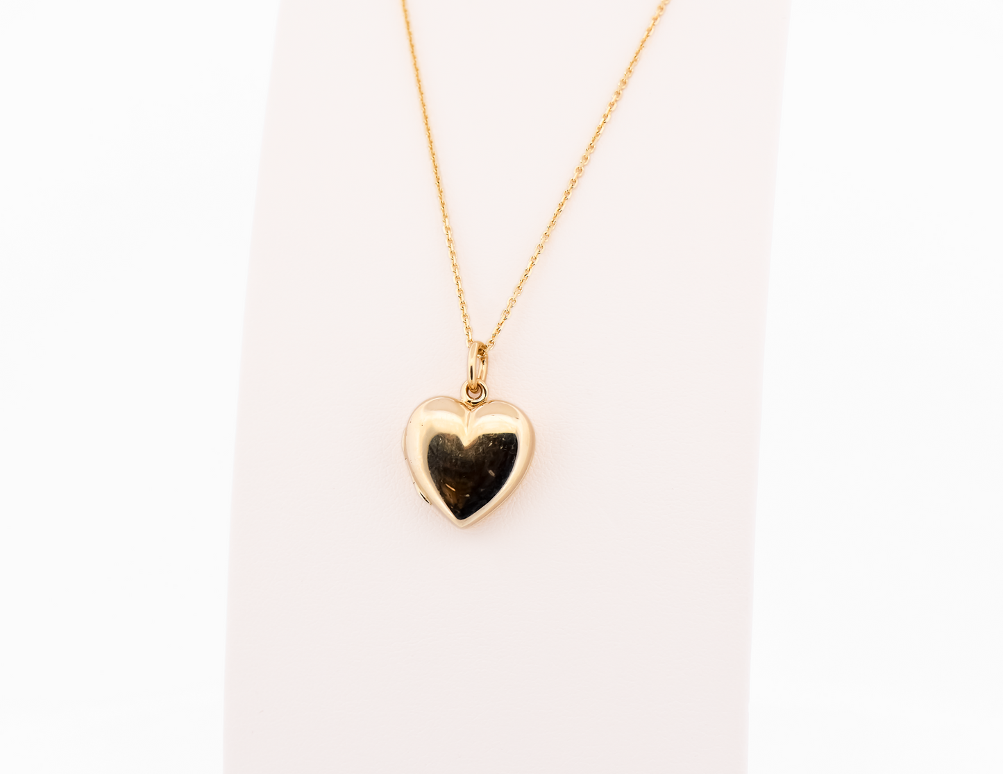Estate Tiffany & Co Heart Shaped Locket in 14k Yellow Gold