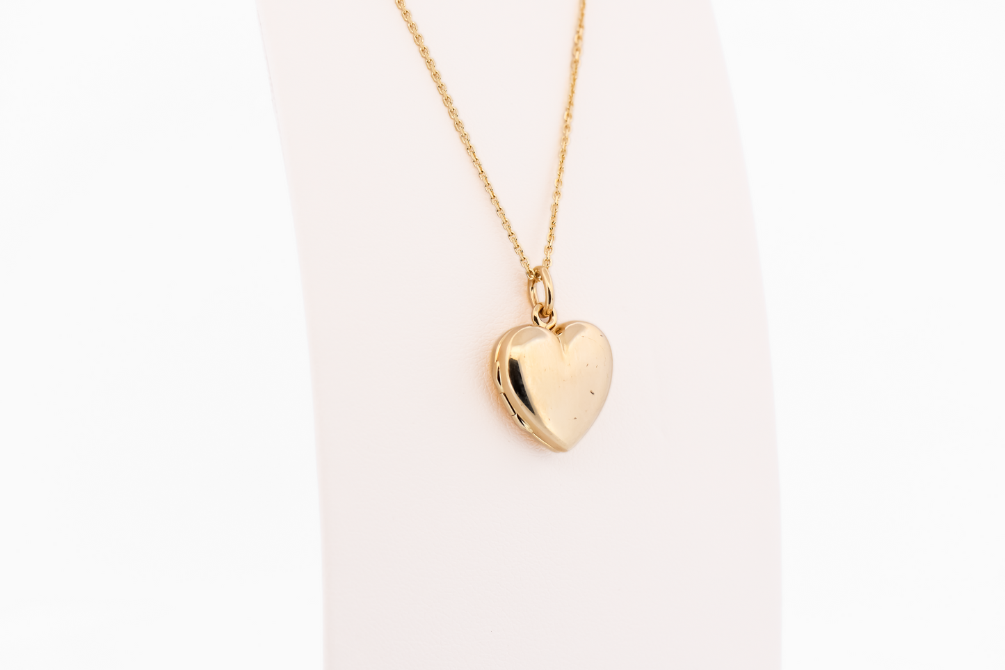 Estate Tiffany & Co Heart Shaped Locket in 14k Yellow Gold