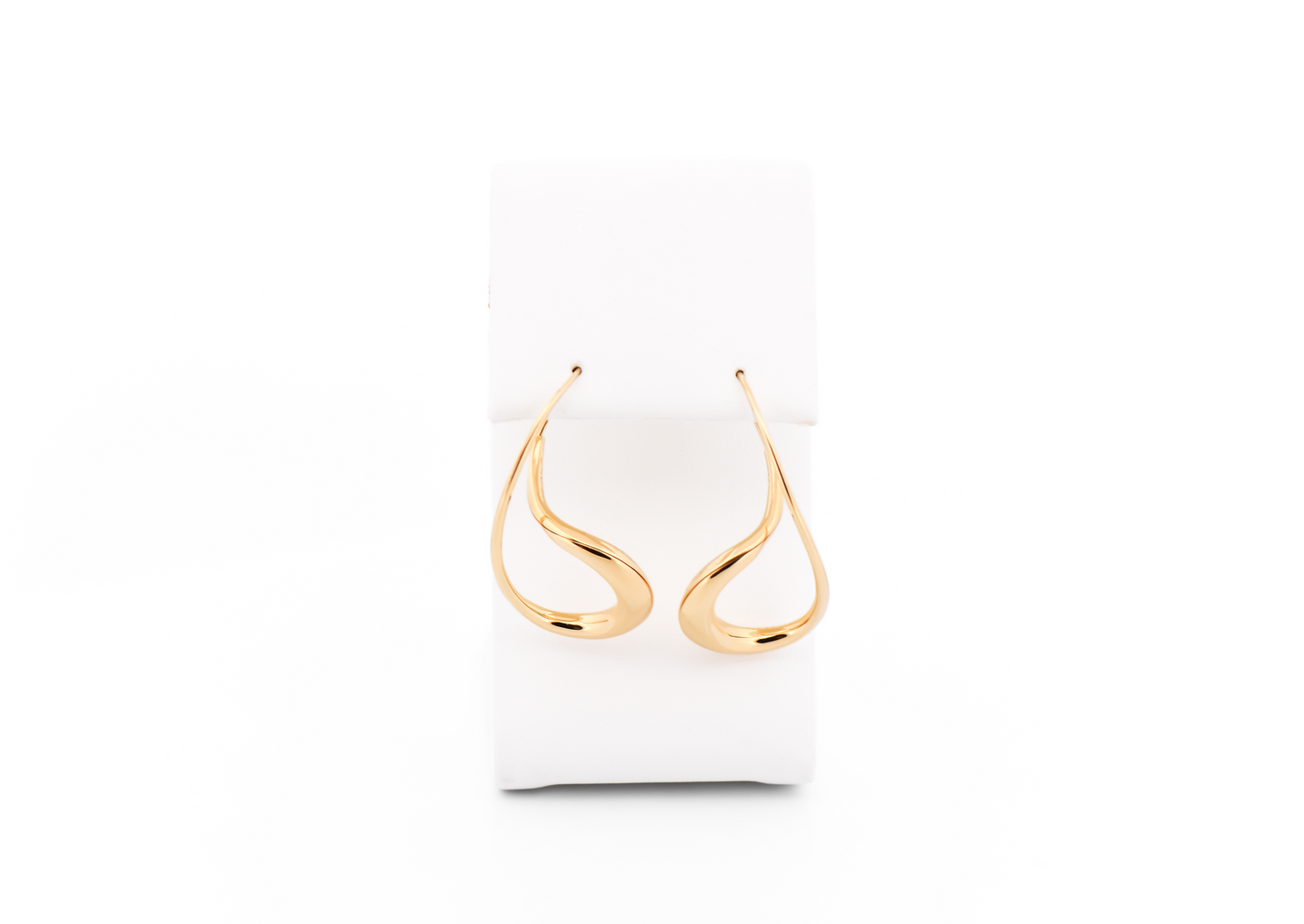 Freeform 18K Yellow Gold Earrings by Michael Good