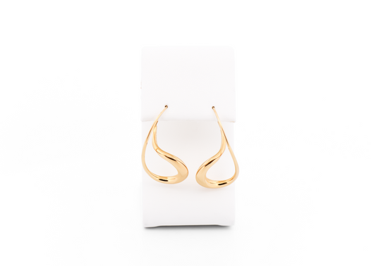 Freeform 18K Yellow Gold Earrings by Michael Good