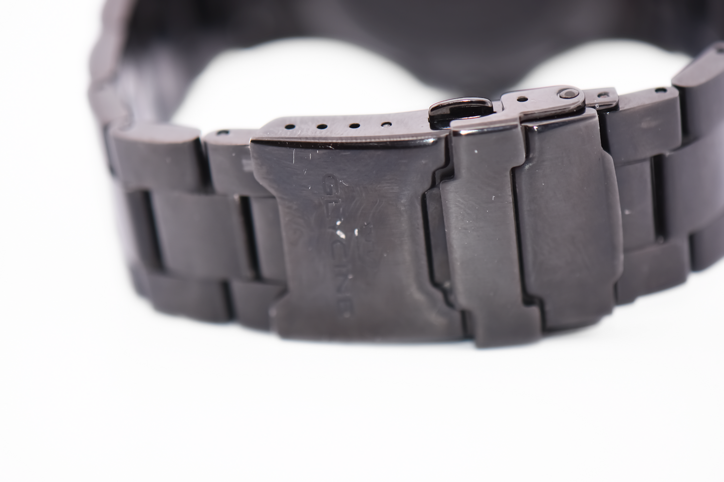 Glycine Combat Automatic Wrist Watch - Black Steel with Rare Green Bezel