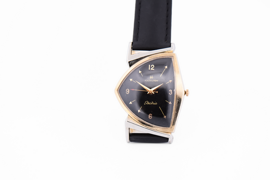 Original Vintage Hamilton 500 Pacer Electric Wrist Watch with Black Dial - Serviced