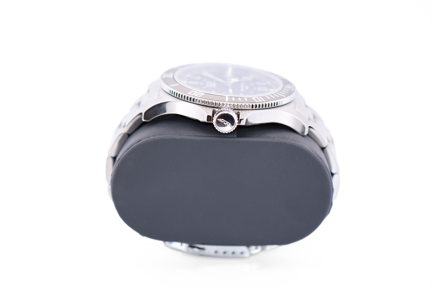 Oversized 48mm Glycine Combat Sub Automatic Wrist Watch - Grey Bezel Full Set