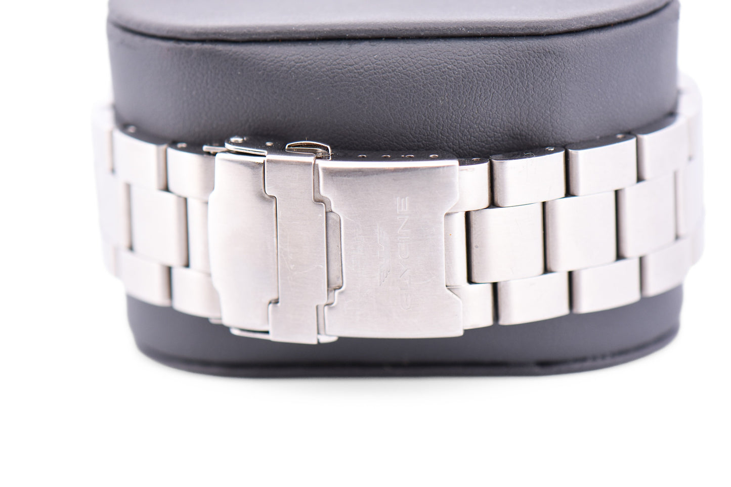 Oversized 48mm Glycine Combat Sub Automatic Wrist Watch - Grey Bezel Full Set