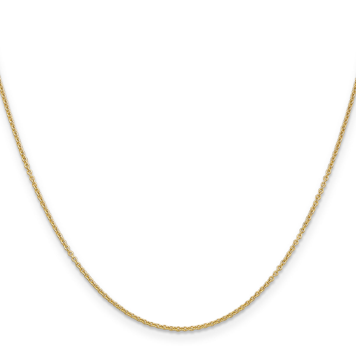 14K Yellow Gold 18 inch 1.2mm Cable with Lobster Clasp Chain