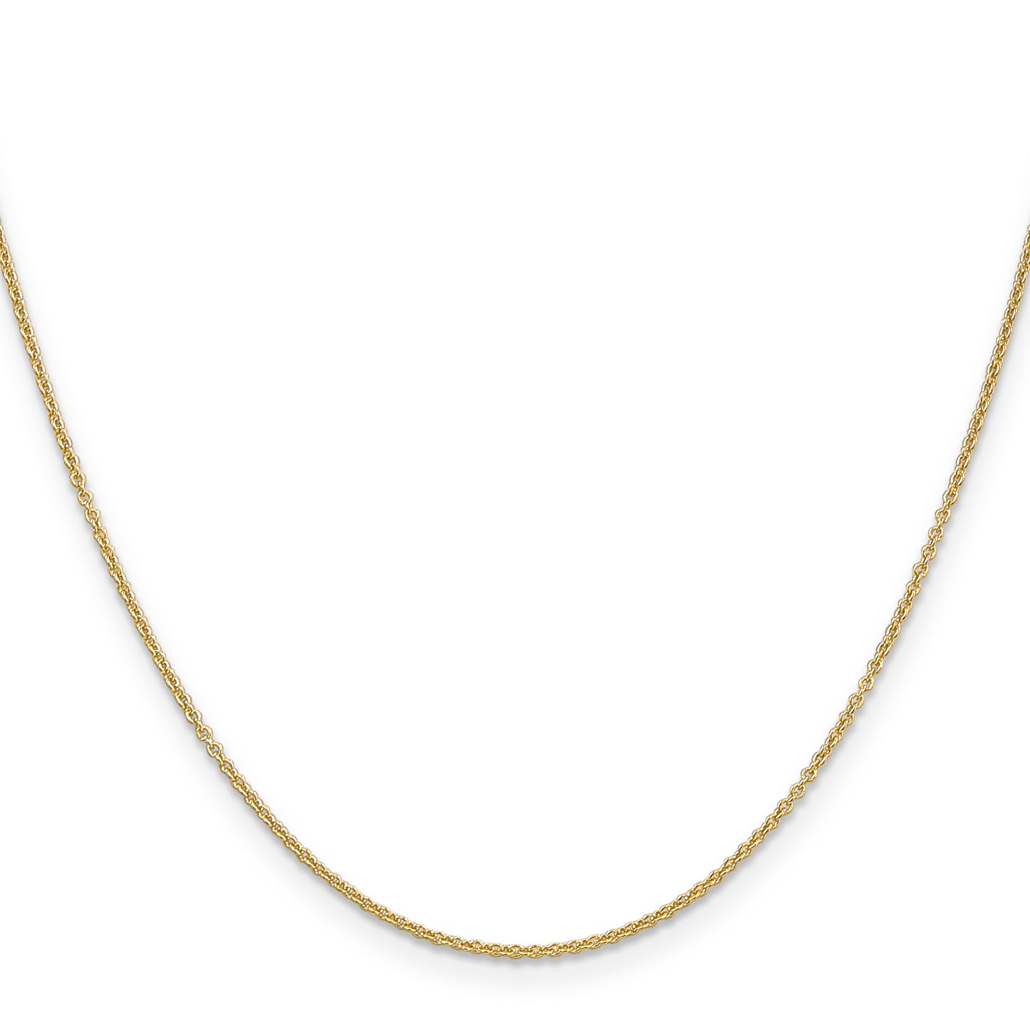 14K Yellow Gold 18 inch 1.2mm Cable with Lobster Clasp Chain