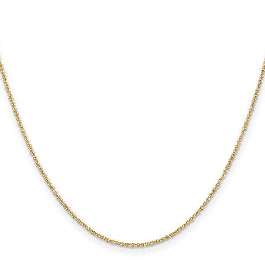 14K Yellow Gold 18 inch 1.2mm Cable with Lobster Clasp Chain