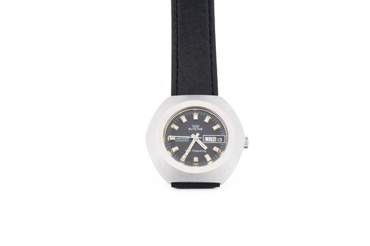 Rare 1970s Glycine High Frequency Automatic Vacuum Divers Watch - Black Dial