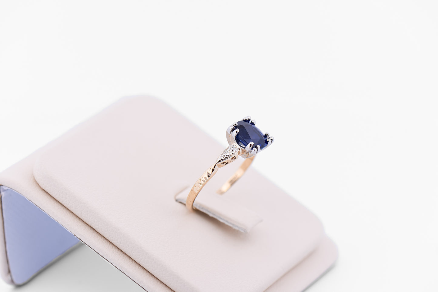 Rare Art Deco Sapphire Solitaire Engagement Ring - 2ct Royal Blue Gem