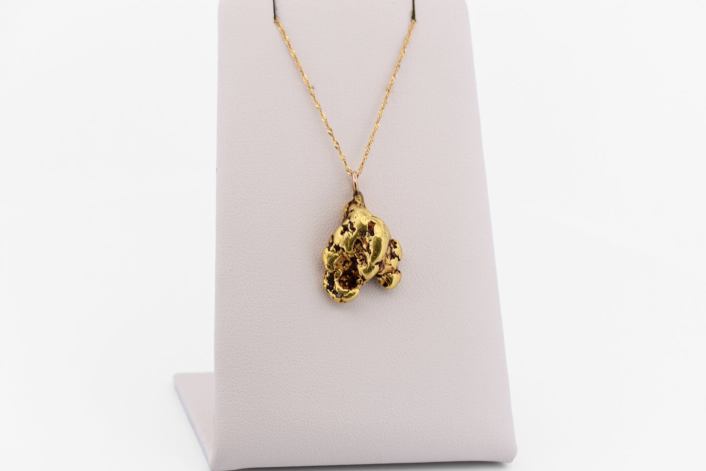 Rare Natural Montana Gold Nugget Pendant