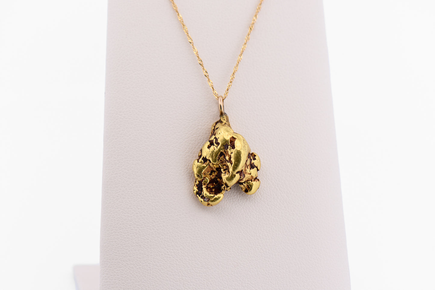 Rare Natural Montana Gold Nugget Pendant