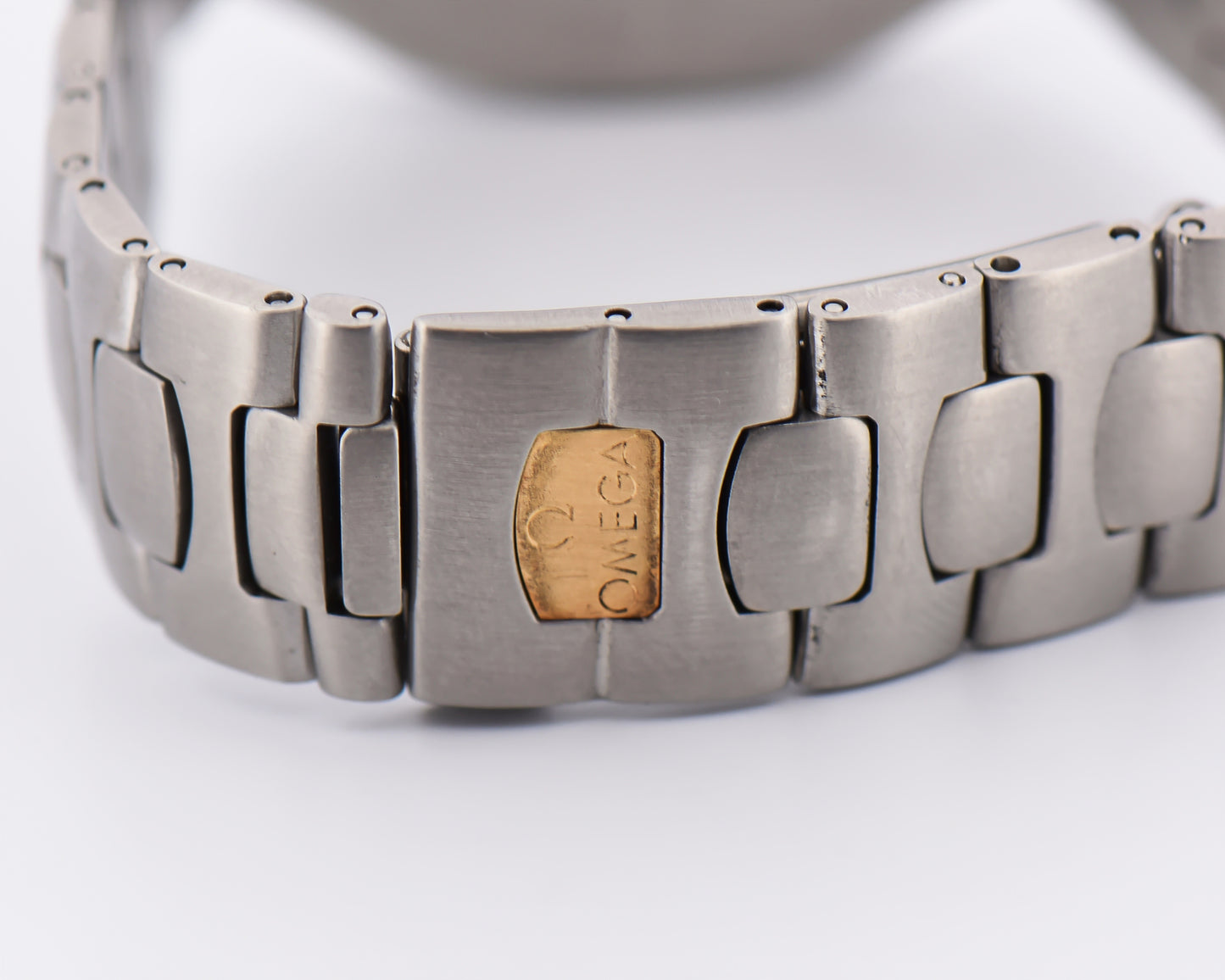 Rare Omega Seamaster Polaris GMT Quartz Watch with Gold Accents