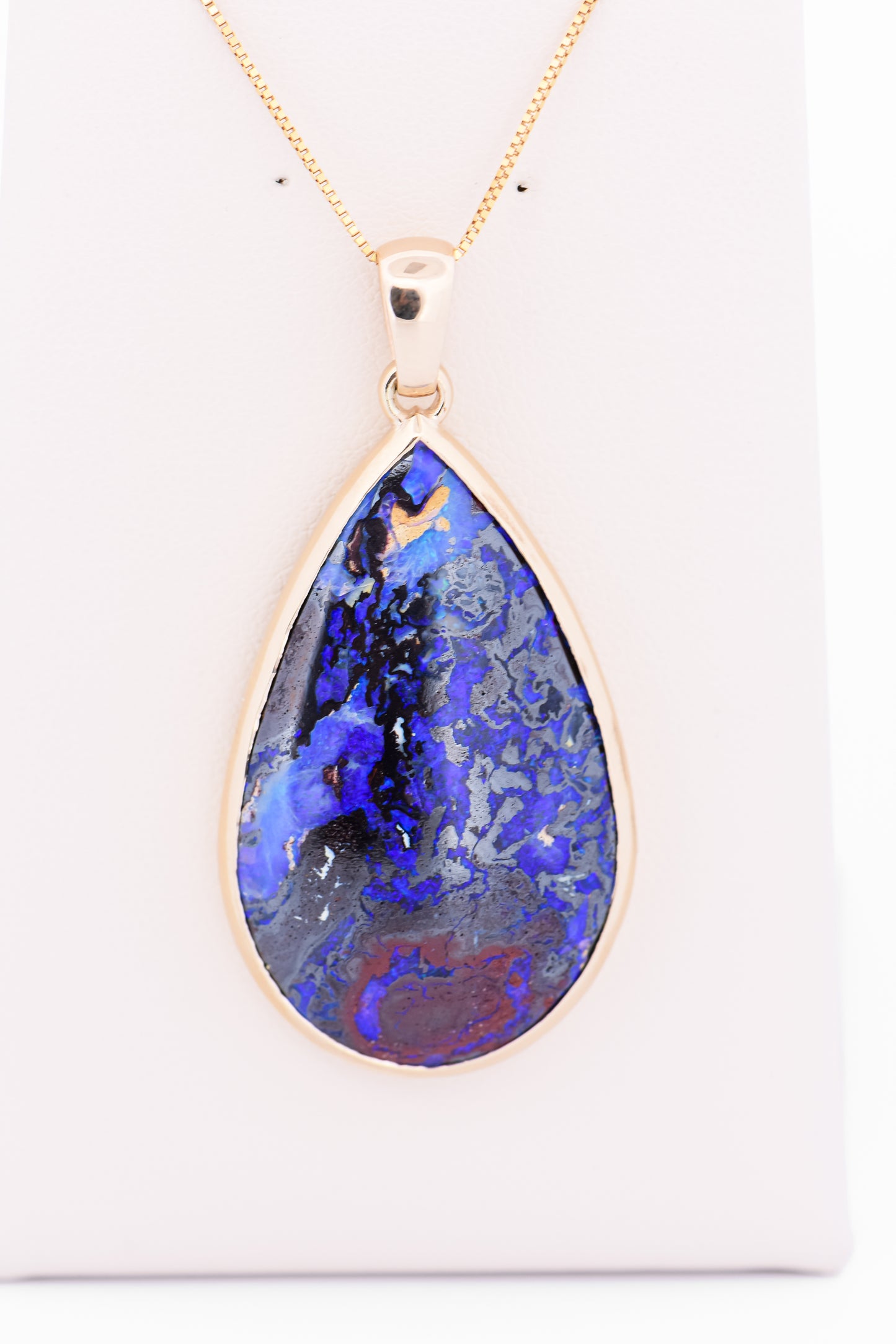 Rare 45ct Purple Australian Boulder Opal Pendant