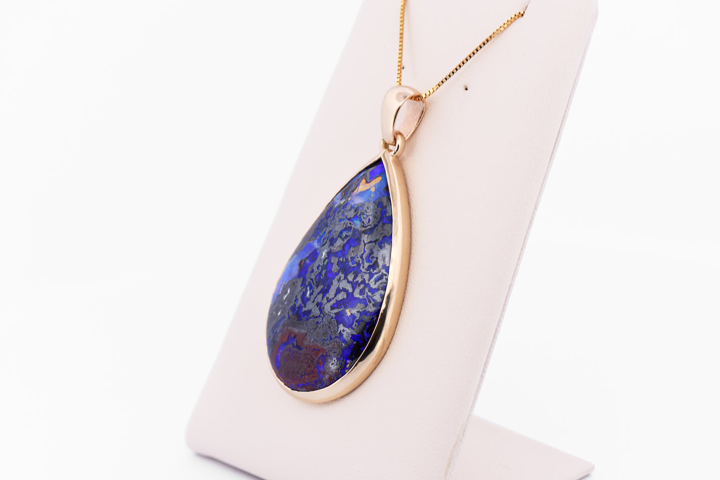 Rare 45ct Purple Australian Boulder Opal Pendant