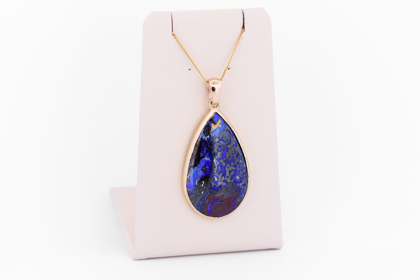 Rare 45ct Purple Australian Boulder Opal Pendant